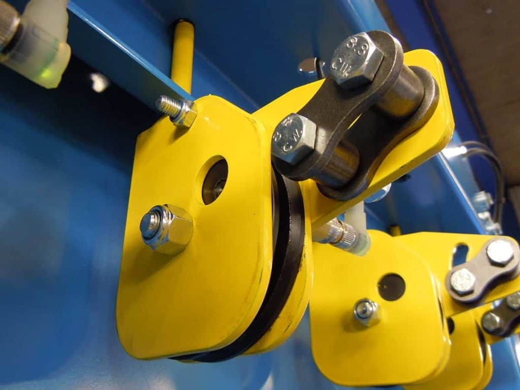 Closeup of a baler